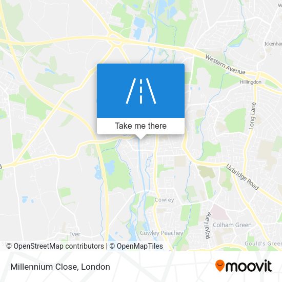 Millennium Close map