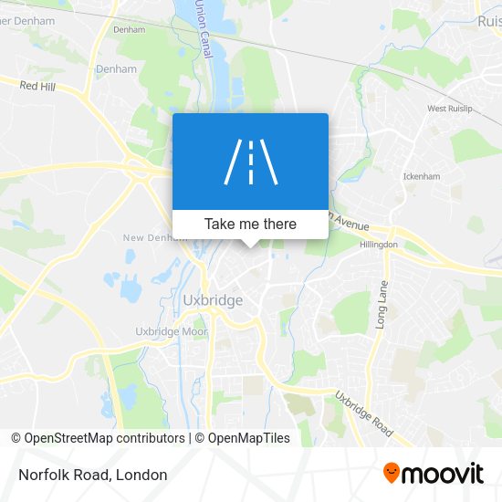 Norfolk Road map