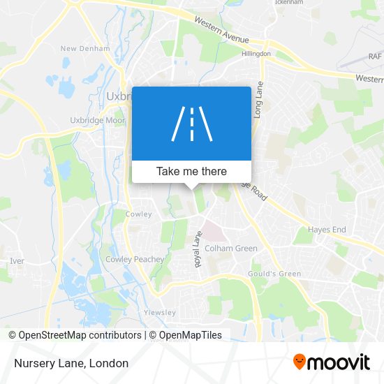 Nursery Lane map