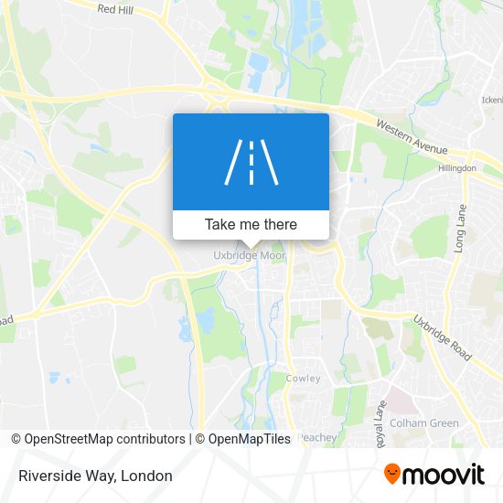 Riverside Way map