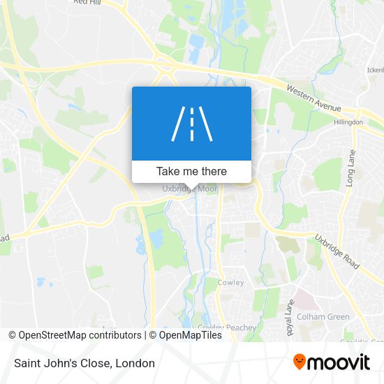 Saint John's Close map