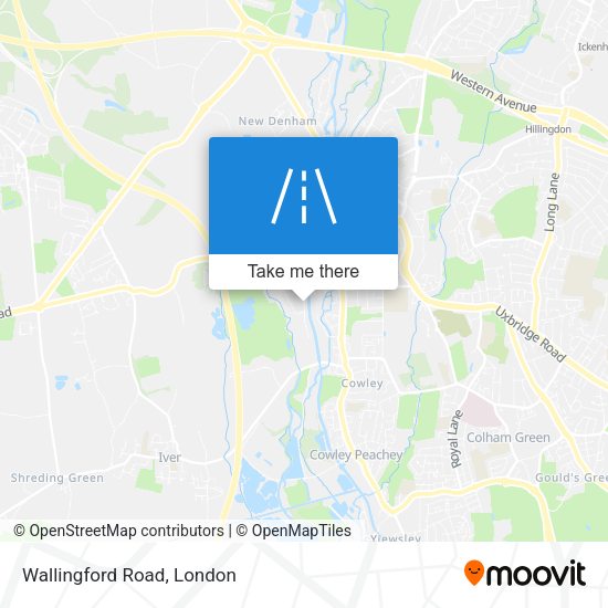 Wallingford Road map