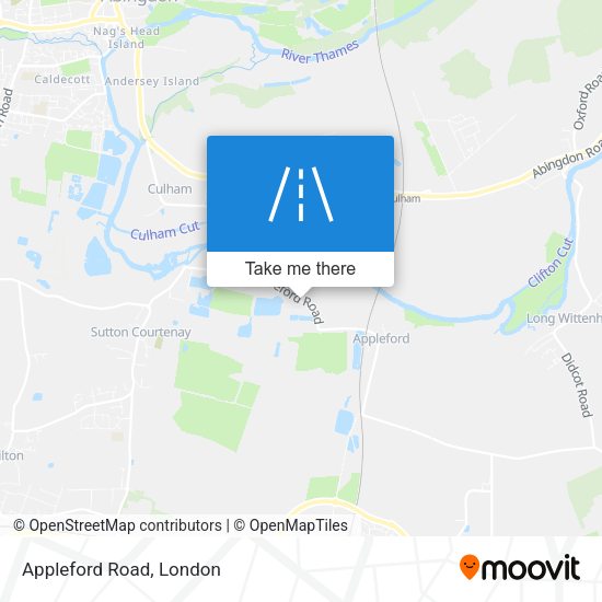 Appleford Road map