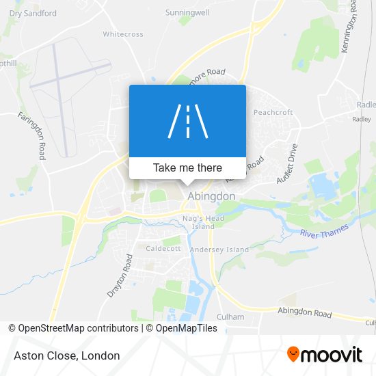 Aston Close map