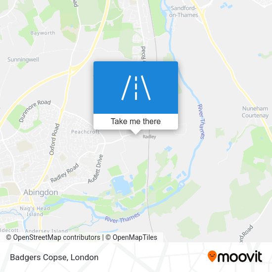 Badgers Copse map
