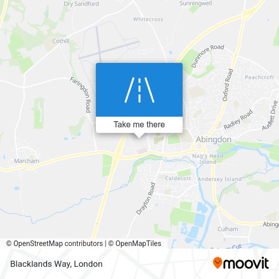 Blacklands Way map