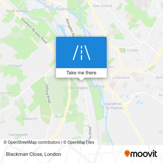 Blackman Close map