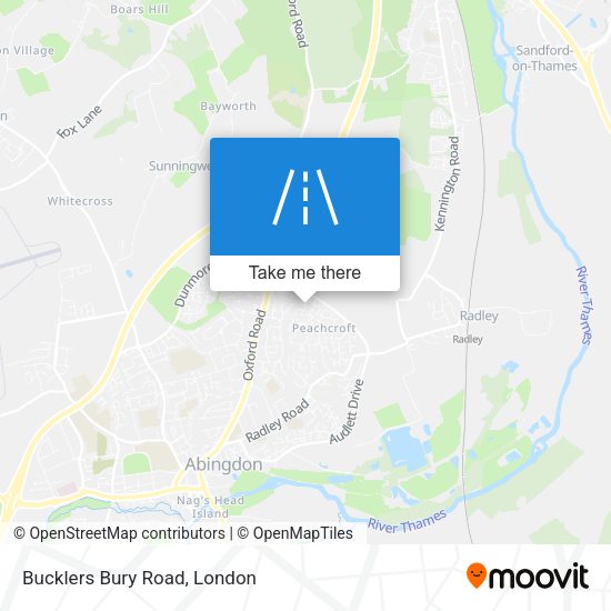 Bucklers Bury Road map