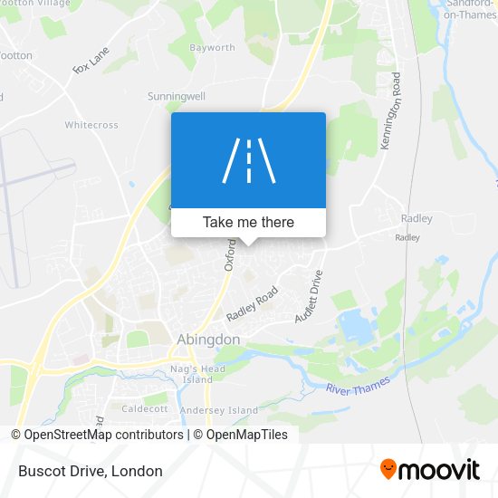 Buscot Drive map