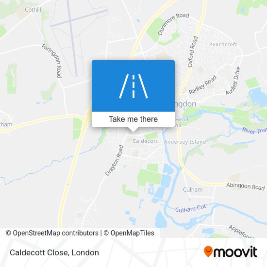 Caldecott Close map