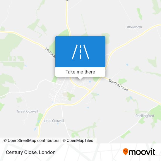 Century Close map
