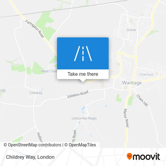 Childrey Way map