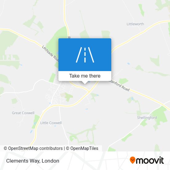 Clements Way map