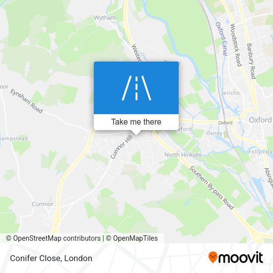 Conifer Close map