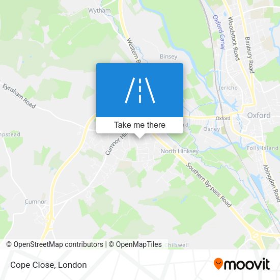 Cope Close map