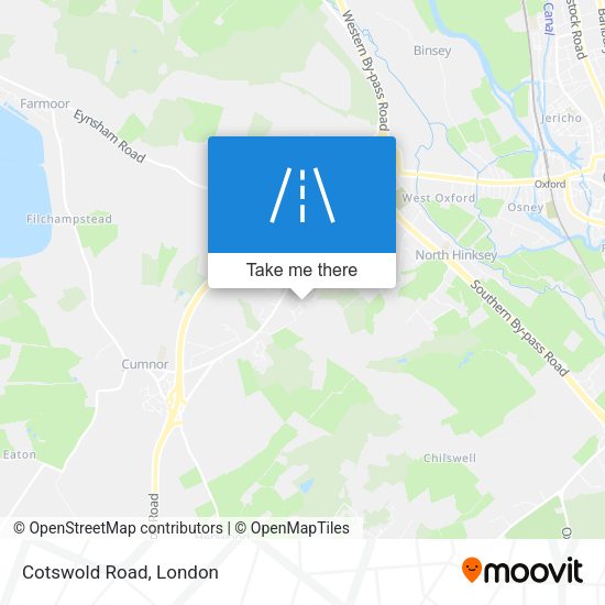 Cotswold Road map