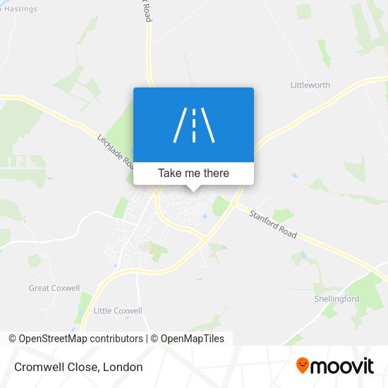 Cromwell Close map