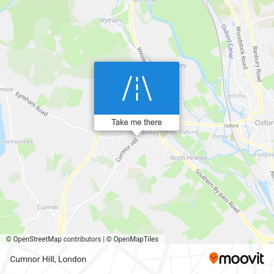 Cumnor Hill map