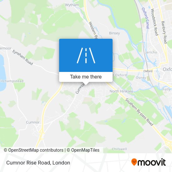 Cumnor Rise Road map