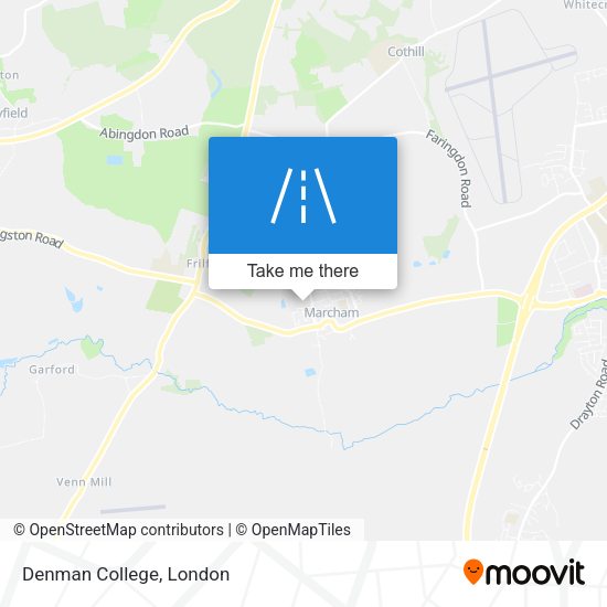 Denman College map