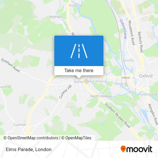 Elms Parade map