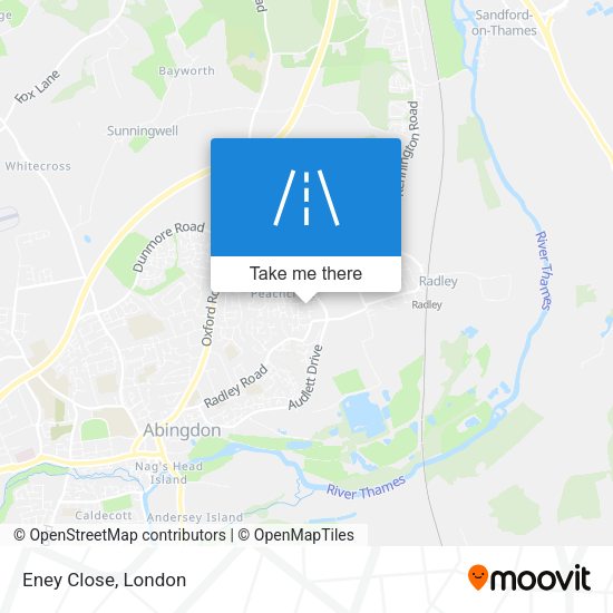 Eney Close map