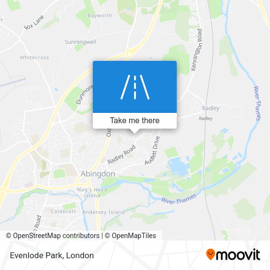 Evenlode Park map