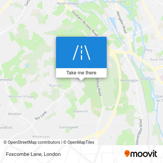 Foxcombe Lane map