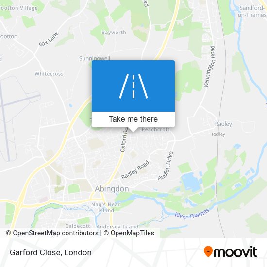 Garford Close map