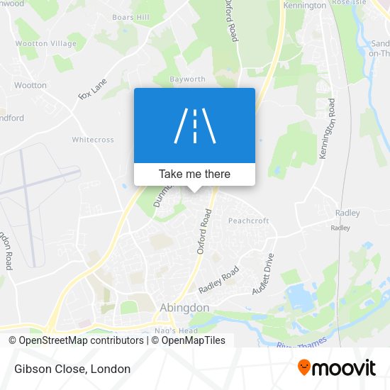 Gibson Close map