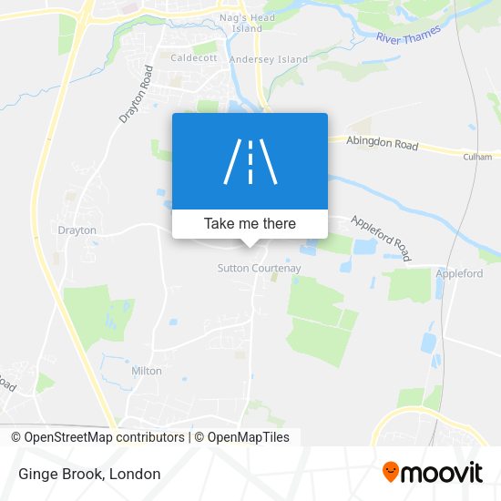 Ginge Brook map