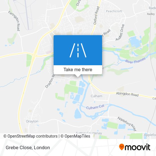 Grebe Close map