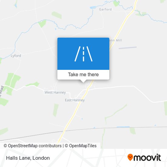Halls Lane map