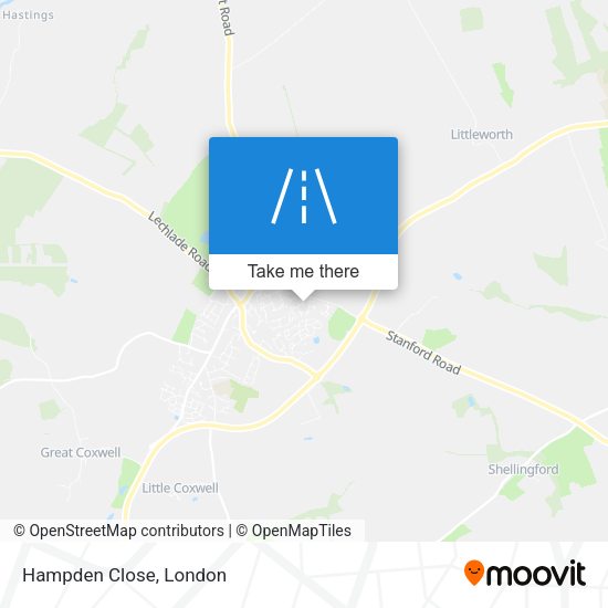 Hampden Close map