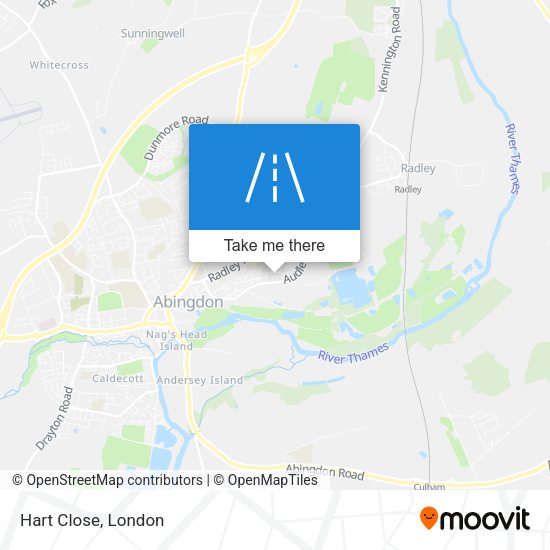 Hart Close map