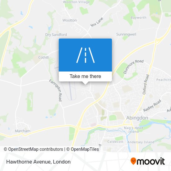 Hawthorne Avenue map