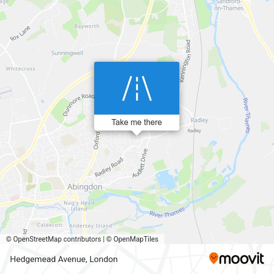Hedgemead Avenue map