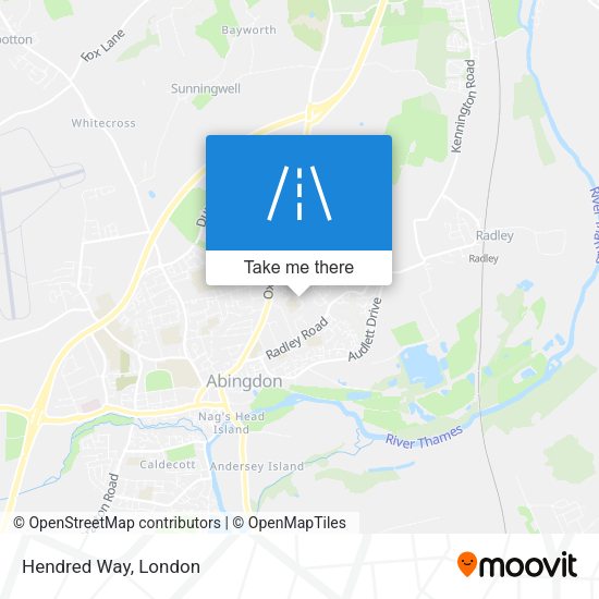 Hendred Way map