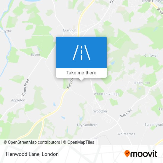 Henwood Lane map