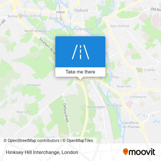 Hinksey Hill Interchange map