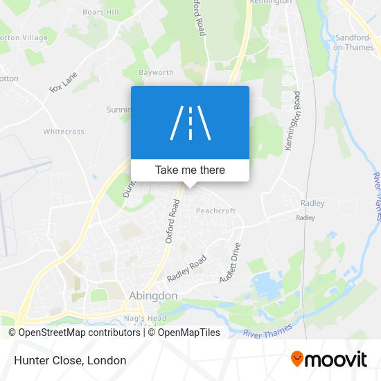 Hunter Close map
