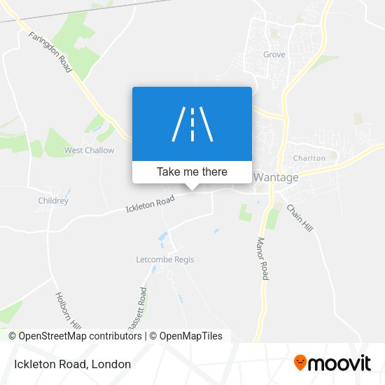 Ickleton Road map