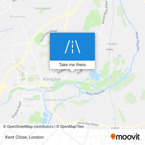Kent Close map
