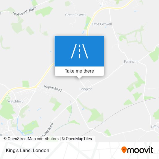 King's Lane map