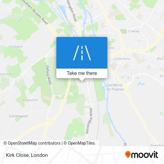 Kirk Close map