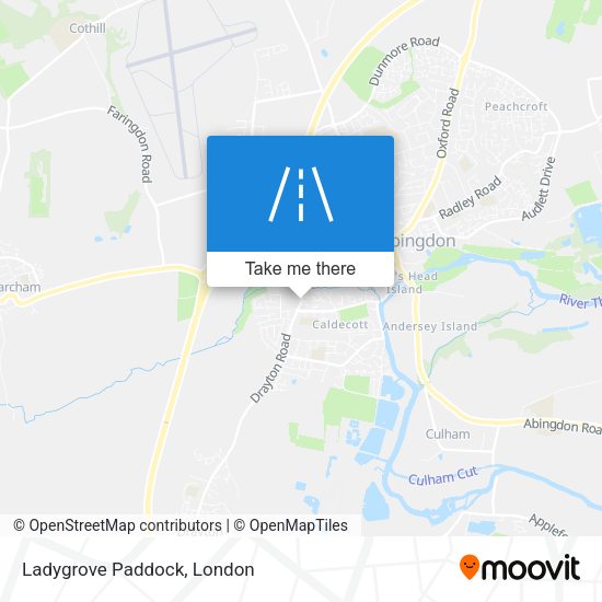 Ladygrove Paddock map