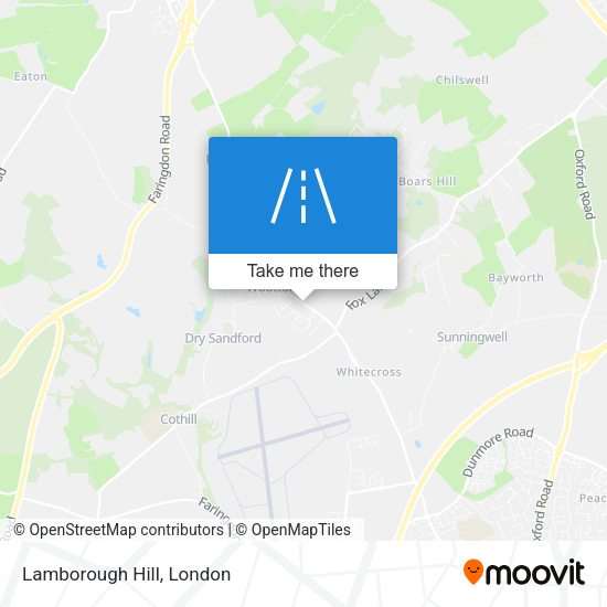 Lamborough Hill map