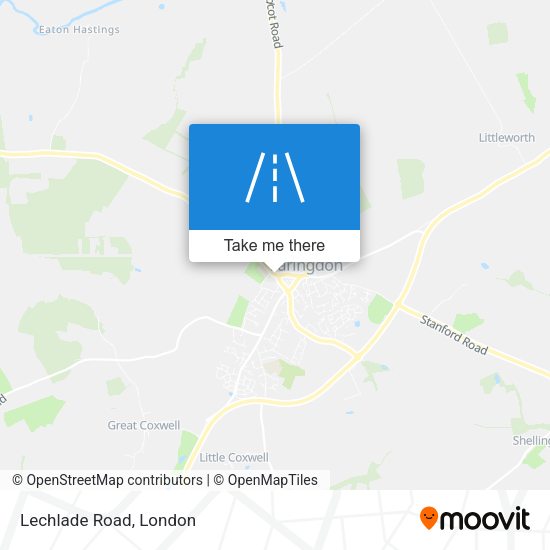 Lechlade Road map