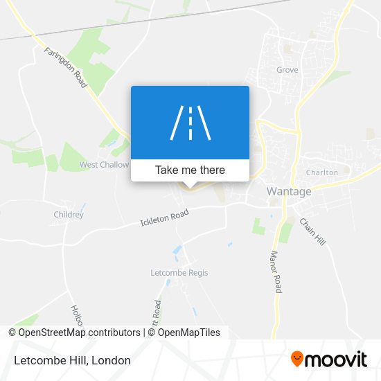 Letcombe Hill map