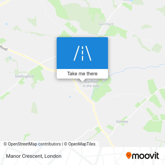 Manor Crescent map